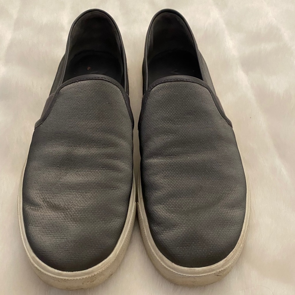 Vince slip sneaker- metallic pewter